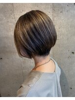 マル 薬院浄水店(MAR.co)&nbsp;ハイライトショートボブ