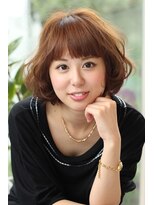 ディフィーノ 青山(DIFINO) 重めバングのふんわりボブ