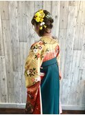 袴や着物のヘアーセットと着付は北区表町ヘアスペースムーンで！