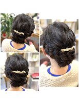 ヘアーサロン ポラリス(POLARIS)&nbsp;ゆるふわシニヨン