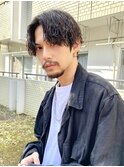 センターパート/波巻きパーマ/ツイストスパイラル/スパイラル