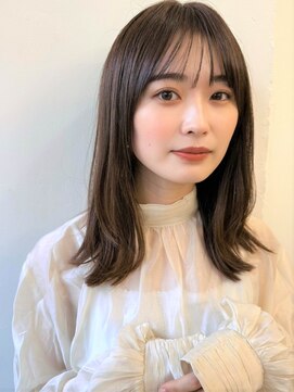 ポーチバイハニー オモテサンドウ(PORCH by HONEY omotesando) 大人可愛い20代30代40代ニュアンスレイヤー×シアーグレージュ