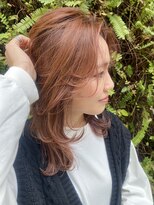 ディコ(Dico) Hona hair ☆ 韓国風レイヤー×ピンクベージュ