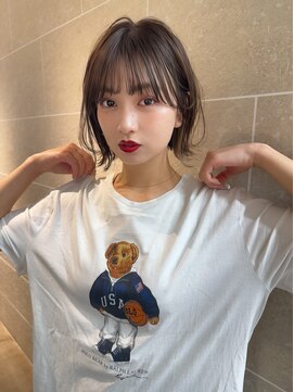 サンドシーン(sand scene) 20代30代40代丸みショートボブマッシュ前下がりレイヤー