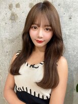 ルームバイシー 新宿(Loom. by Sea)&nbsp;韓国風前髪/シルキーベージュ/グレージュカラー/斜めバング