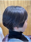 ハイライトショートボブ