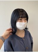 20代30代/ブルーブラック/ボブ