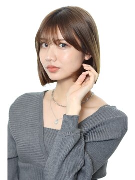 シロフ シブヤ(shirof shibuya) 【shiro shibuya】20代30代40代◎/ベージュ/切りっぱなしボブ