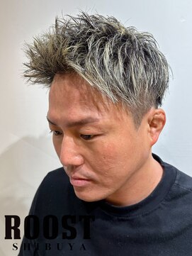 ルースト 渋谷店(ROOST) ジェットモヒカン×メッシュハイライト(ブリーチ１回)