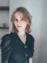 サロン ド ウィズ 西船橋店(Salon de With)&nbsp;ハイトーンボブ/ミルクティベージュ◎30代40代50代