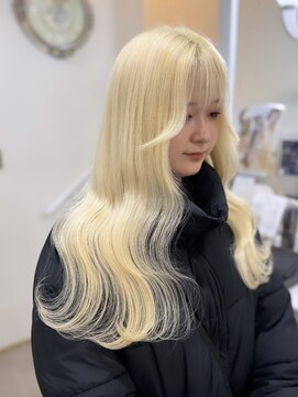 アルファバイオリカ(ALPHA by ORIKA) リタッチのみで繋げる抜きっぱなしブロンド♪