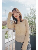 キャンバス バイ ネオリーブ 横浜西口(Canvas by neo.)&nbsp;小顔前髪ワンカールレイヤーカット黒髪ネビージュボブルフ 横浜