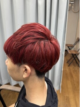 テーラヘアー 稲毛店(TELA HAIR) 主人公にいそうなレッドカラー