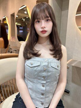 グロー 大宮(GLROW) 前髪顔まわりくびれレイヤー顔まわりカットharuhi