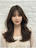 韓国スタイル/ナチュラルくびれヘア_くびれ巻き_レイヤーカット