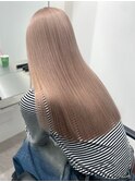 ミルクティーベージュカラーダブルカラーケアブリーチ佐賀カラー
