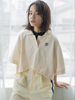 トレヘアー 京都 烏丸(tRe hair)&nbsp;暗髪　くびれミディアム　20代/30代/40代