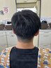 学割U24 メンズカット　眉カット