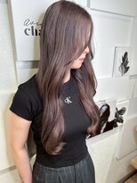 アンダーバー(UNDRvr)&nbsp;デジタルパーマチェリーブラウンバレイヤージュハイライト