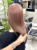 ギークス(GEEKS)&nbsp;【GEEKS渋谷】ピンクミルクティー/伸ばしかけロング/ハイトーン