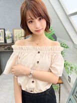 ファーレ ツルミ(Fare tsurumi)&nbsp;切りっぱなしボブ　外ハネボブ　イメチェン　美髪　ワイドバング