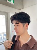耳まわりすっきり刈り上げショート×アップバング