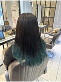 (銀座) グラデーションカラー　裾カラー
