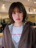 ピープル(people)&nbsp;【KATO】顔周りレイヤーカット/ウルフボブ/透明感ブラウン
