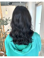 アクセヘアー 町田(acce hair) ミディアムコテ巻き風パーマ