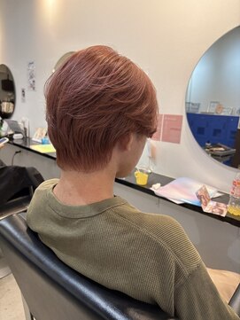 ラック 津田沼(LUCK) アプリコットブラウン/メンズ/ケアブリーチ/似合わせカット