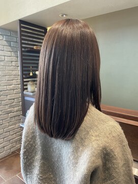 エルサフィロ ヨドヤバシ(el zafiro yodoyabashi) ブラウンベージュ　髪質改善カラー