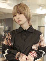 ネロ ヘアサロン 渋谷(NERO HAIR SALON) 【倉田真希】ショートウルフ ミルクティーベージュ 前髪あり