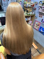 ヲタクに美容室は難しい。&nbsp;ハイトーンオレンジベージュ