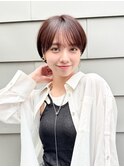 ハンサムショート/丸みショートボブ/20代30代40代50代/顔周り