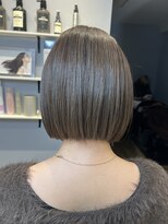 ベルベットヘア 千早店(Velvet hair)&nbsp;髪質改善カラー×アッシュベージュ×ミニボブ【みつ】