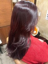 穀雨(Kokuu)&nbsp;【髪質改善】ツヤ感ダークレッドの大人レイヤーロング