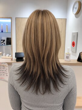 アズールサン 草加西口店(azule-sun) ツートンカラー,ミルクティーベージュ,狸カラー【草加】