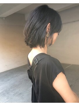 ヘアーアンドアトリエ マール(Hair&Atelier Marl) 【Marl】ブラックグレージュの無造作ボブ♪