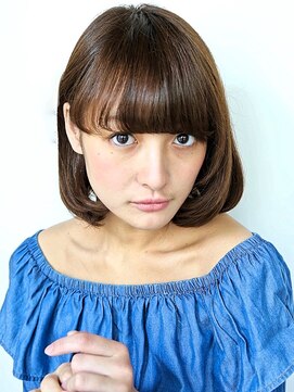 ヘアメイク フレンシア(hair make flencia) 面がキレイなアシメボブスタイル
