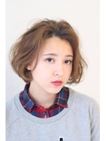 シアン(CYAN)&nbsp;くせ毛風　無造作ふんわりボブ