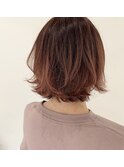 外ハネボブのカシスカラー