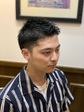 ヒロギンザバーバーショップ 神楽坂店(HIRO GINZA BARBER SHOP) 黒髪ツーブロックベリーショート