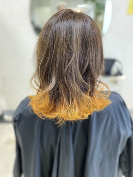 サロンドパリス Salon de Paris 毛先カラー