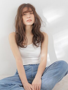 テトテ バイ ミリー 江坂(tetote by milly) 【tetote江坂】ベビーバングショコラベージュ×魅力倍増カール