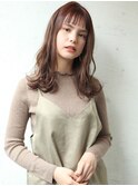 表参道roijir 大人眉上バング×ピンクアッシュ