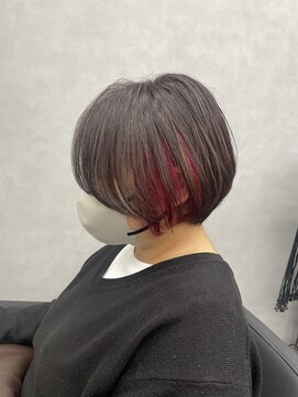 ジエクトカナウ 大阪梅田店(The Ect canow) ショートボブ　ピンクインナー