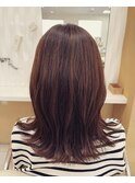 グレイカラー×切りっぱなし　ミディアム