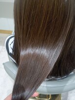 トローノ 栄(TRONO) 髪質改善縮毛矯正　酸性ストレート　ココアグレージュ　艶髪