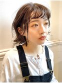 【December】就活カラー×ブリーチなし透明感グレージュカラー◎