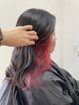 ワク 藤沢店(waku) インナーカラー/ピンク